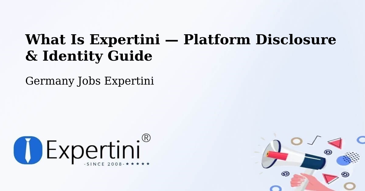 What Is Expertini — Platform Disclosure & Identity Guide – Parkstein
